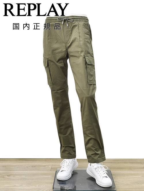 リプレイ REPLAY カーゴパンツ メンズ M9015 ストレッパンツ