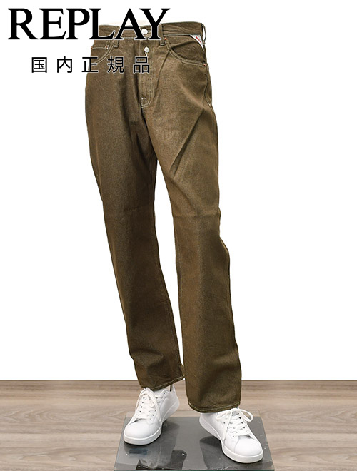 みやっこ！REPLAY メンズジーンズ  ストレートパンツ サイズ30 リプレイ REPLAY ジーンズ メンズ デニムパンツ STRAIGHT FIT