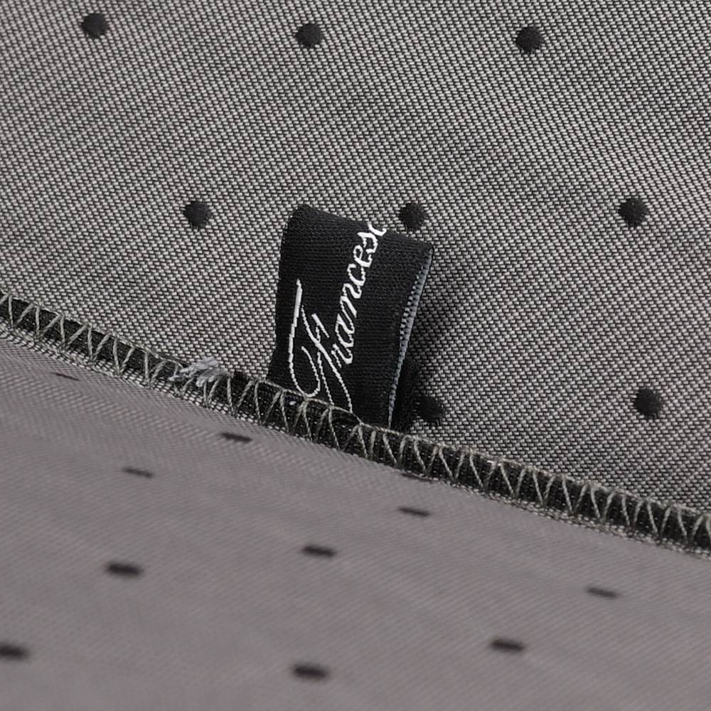 マリアフランチェスコ Maglia Francesco 長傘 メンズ アンブレラ ドット柄 ポリエステルジャガード生地 ブラック 黒 カバーケース付き 【ラッピング不可】の画像