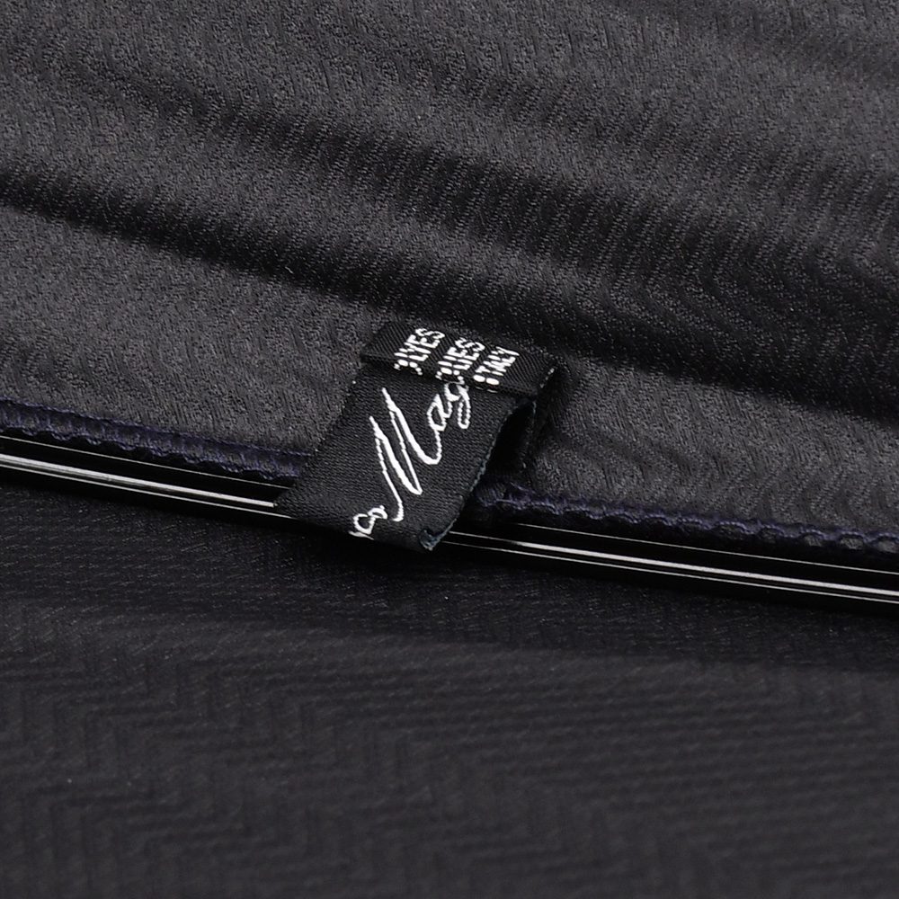 マリアフランチェスコ　Maglia Francesco 長傘 メンズ アンブレラ ヘリンボーン柄 ポリエステル生地 ブラック 黒 カバーケース付き 【ラッピング不可】の画像