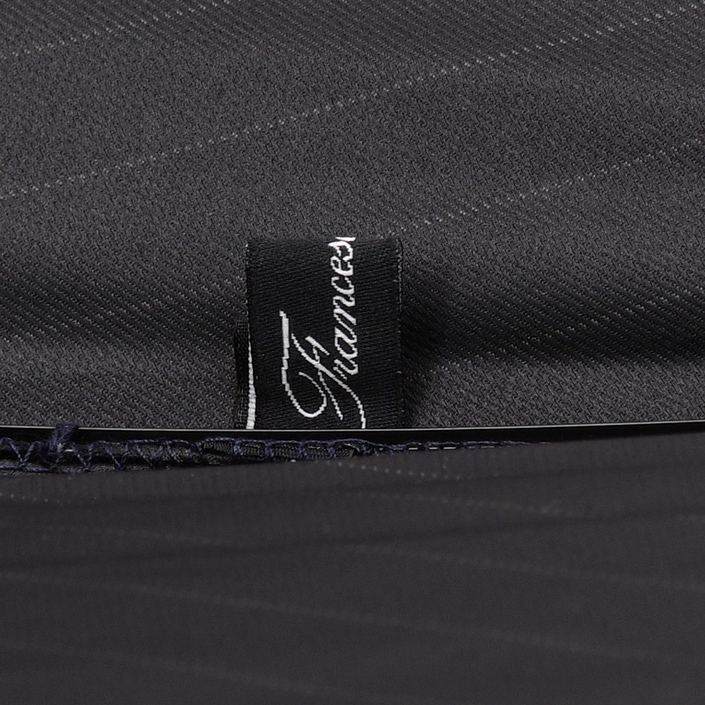 マリアフランチェスコ Maglia Francesco 長傘 メンズ アンブレラ ピンストライプ柄 ポリエステルジャガード生地 ネイビー×ホワイト 【ラッピング不可】の画像