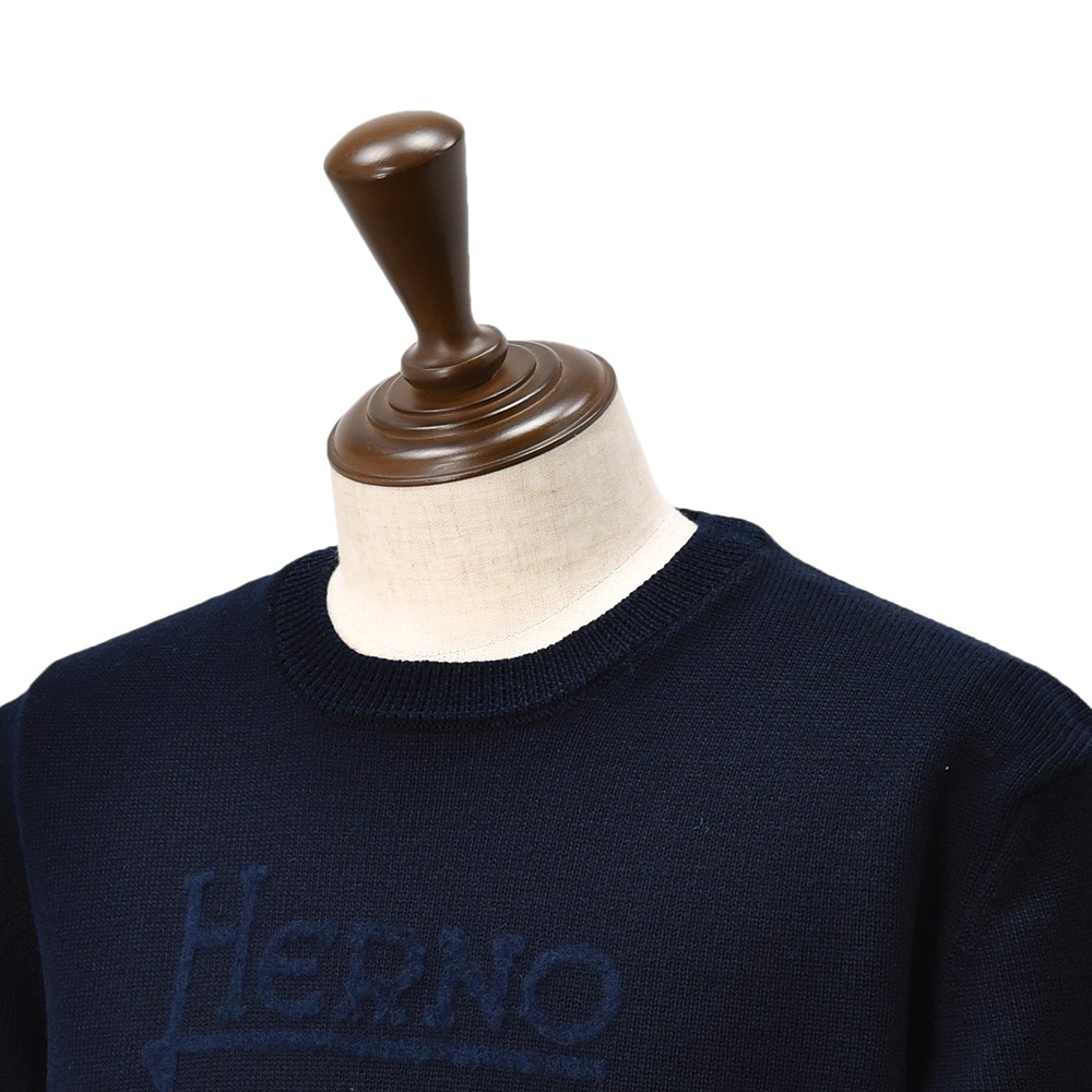 HERNO（ヘルノ） クルーネックニット メンズ ミドルゲージセーター 