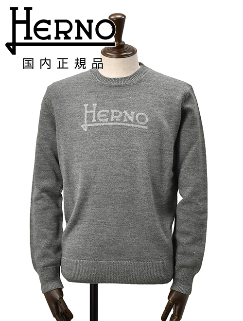 HERNO ヘルノ クルーネックニット メンズ ミドルゲージセーター