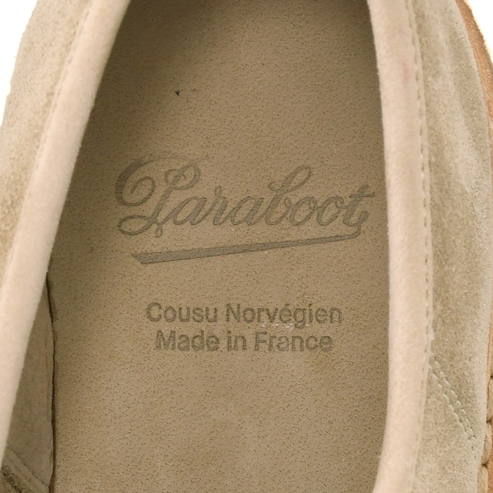 パラブーツ PARABOOT チロリアンシューズ メンズ MICKA ミクカ ライトベージュ ベロアスエードレザー ARIOラバーソール レースアップ 国内正規品の画像