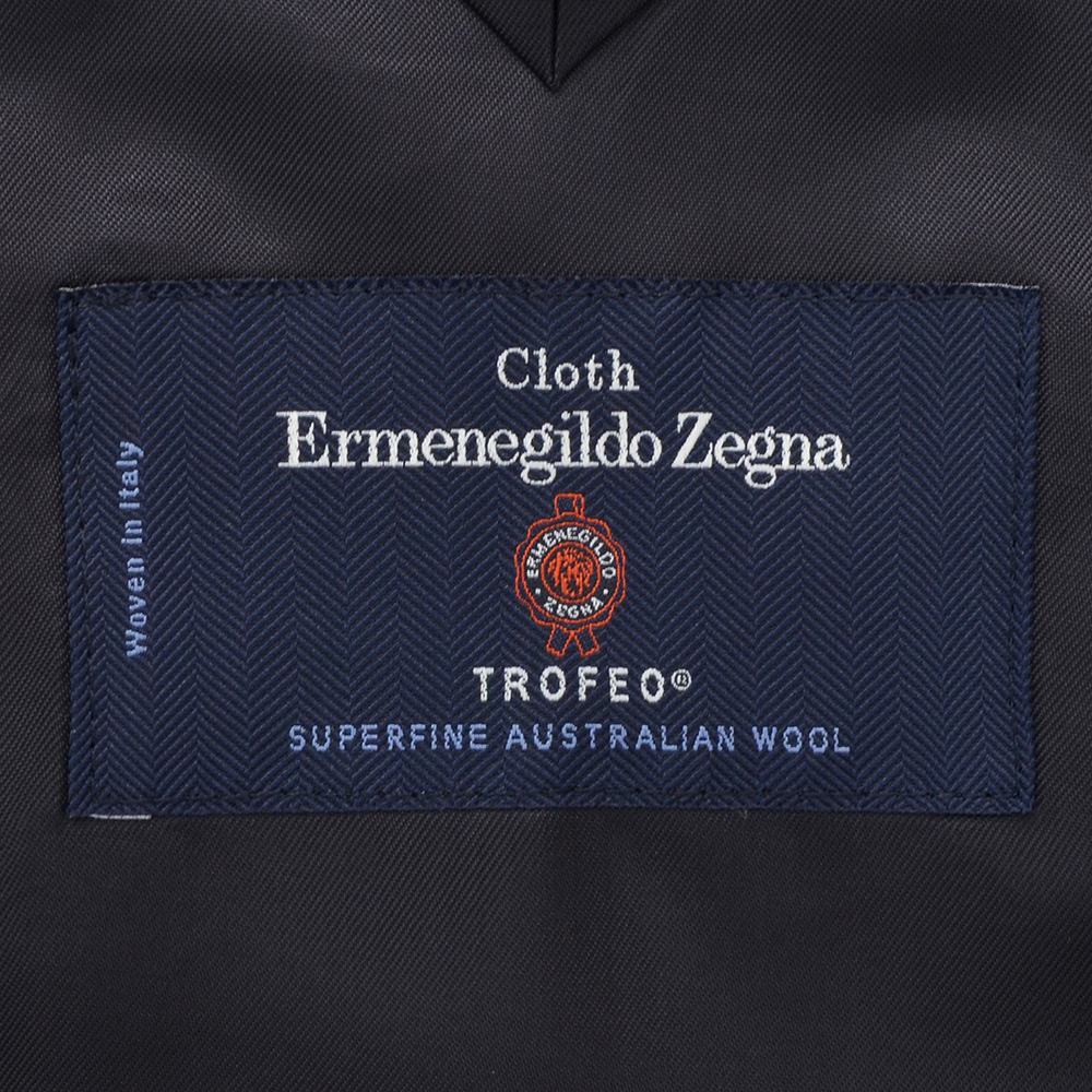 エルメネジルド ゼニア cloth by Ermenegildo Zegna シングルスーツ メンズ グレー Superlativo スペルラティボ TROFEO　トロフェオ 日本製｜deradera｜12