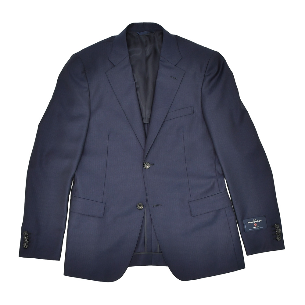 【48】【春夏】 Ermenegildo Zegna ウールシルク スーツ セール】 ウールシルク 段返り3Bスーツ SHANG NANO SPHERE