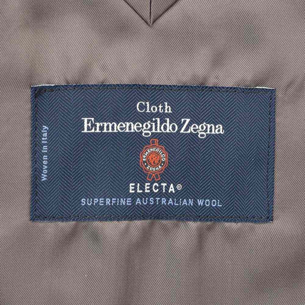 エルメネジルド ゼニア cloth by Ermenegildo Zegna シングルスーツ メンズ 2つ釦フロント グレー スペルラティボ ELECTA エレクタ ウール ピークドラペルの画像