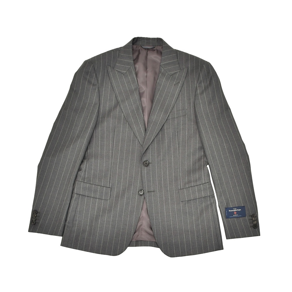 美品エルメネジルドゼニア　トロフェオ　スーツ　シングル　サイドベンツ　グレー　L ZEGNA/ゼニア】TROFEO/トロフェオ スーツ（グレー×格子） / GOTAIRIKU