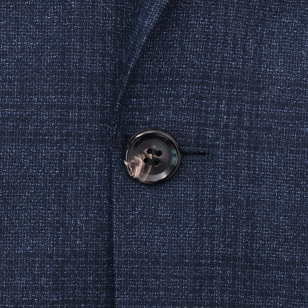 ヴィターレ バルベリス カノニコ VITALE BARBERIS CANONICO シングルスーツ メンズ ウールフランネル Flannel ネイビー 紺 グレンチェック スペルラティボの画像