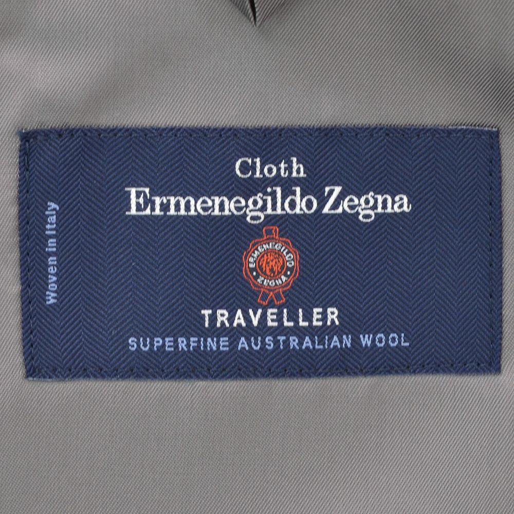 エルメネジルド ゼニア cloth by Ermenegildo Zegna シングルスーツ メンズ サマーウール生地 TRAVELLER トラベラー ライトグレー スペルラティボの画像