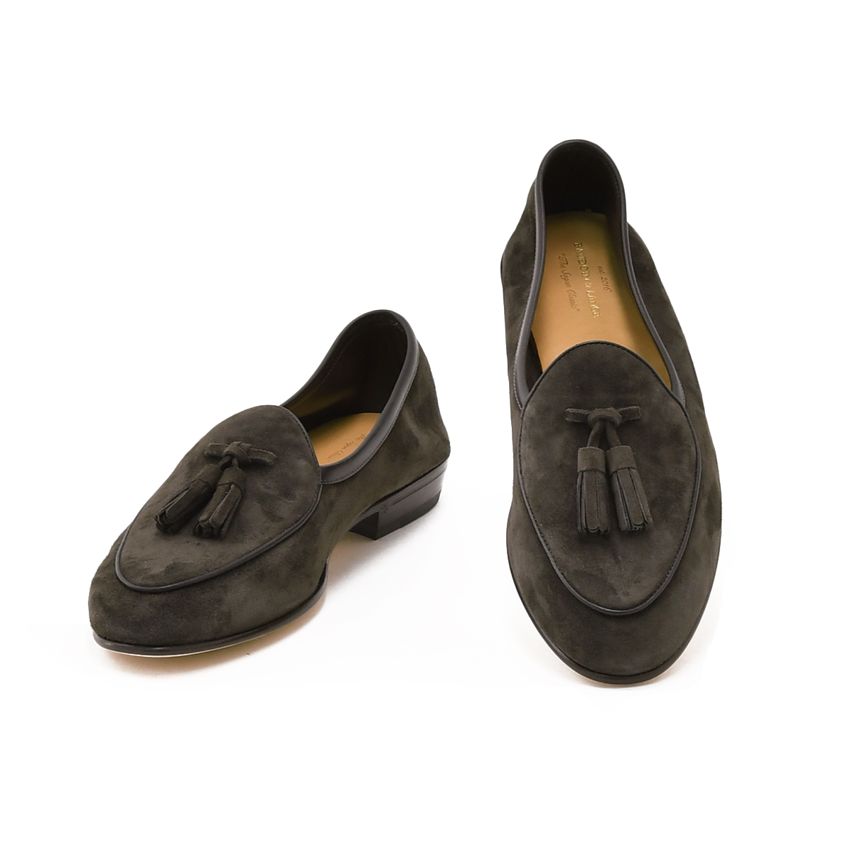 ボードインアンドランジ　ローファー　スウェード　サガン　41 ダークブラウン ボードインアンドランジ BAUDOIN & LANGE ベルジャンシューズ メンズ