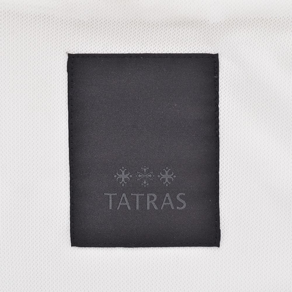 タトラス TATRAS シェルパーカー メンズ オーディー AUDEE ダブルジップ ナイロンポリ ブランドロゴプリント アイボリー ストレッチ 2wayシルエット 国内正規品の画像