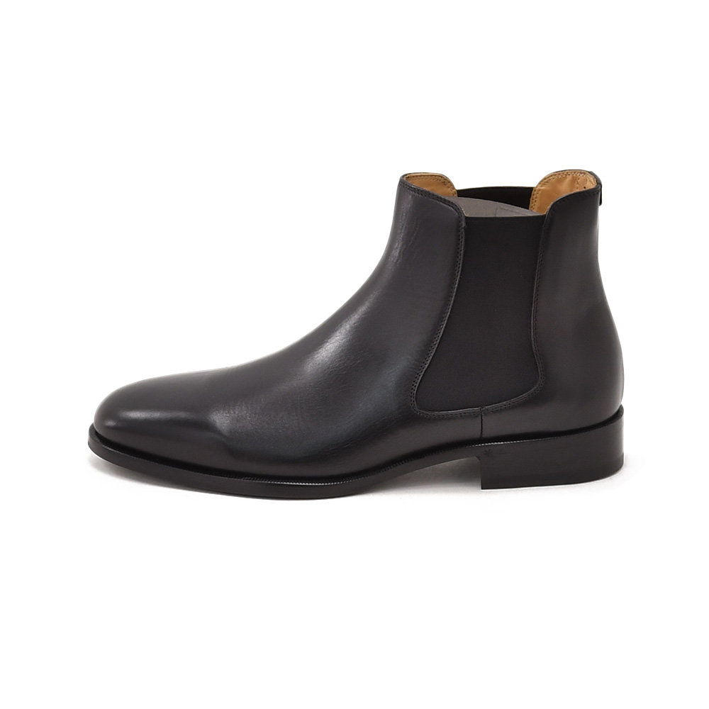 ボードインアンドランジ BAUDOIN & LANGE サイドゴアブーツ メンズ チェルシーブーツ Wall Boots ブラック 黒 カーフレザー レザーソール 国内正規品の画像