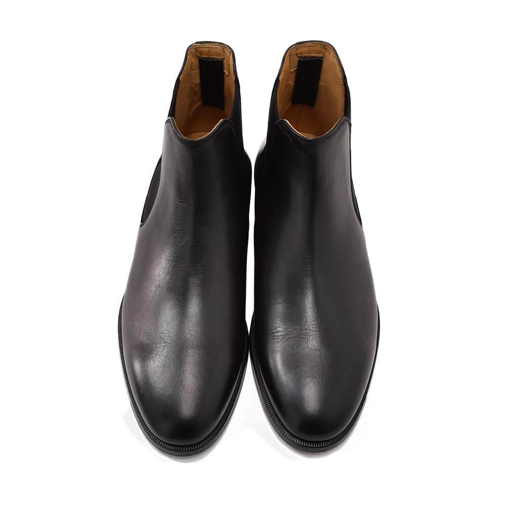 ボードインアンドランジ BAUDOIN & LANGE サイドゴアブーツ メンズ チェルシーブーツ Wall Boots ブラック 黒 カーフレザー レザーソール 国内正規品の画像