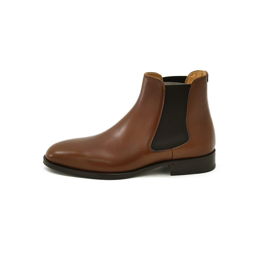 ボードインアンドランジ BAUDOIN & LANGE サイドゴアブーツ メンズ チェルシーブーツ Wall Boots ブラウン 茶 カーフレザー レザーソール 国内正規品の画像