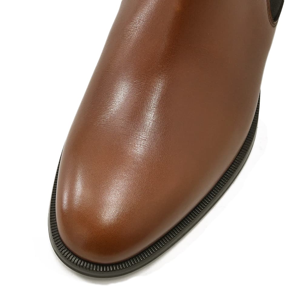 ボードインアンドランジ BAUDOIN & LANGE サイドゴアブーツ メンズ チェルシーブーツ Wall Boots ブラウン 茶 カーフレザー レザーソール 国内正規品の画像