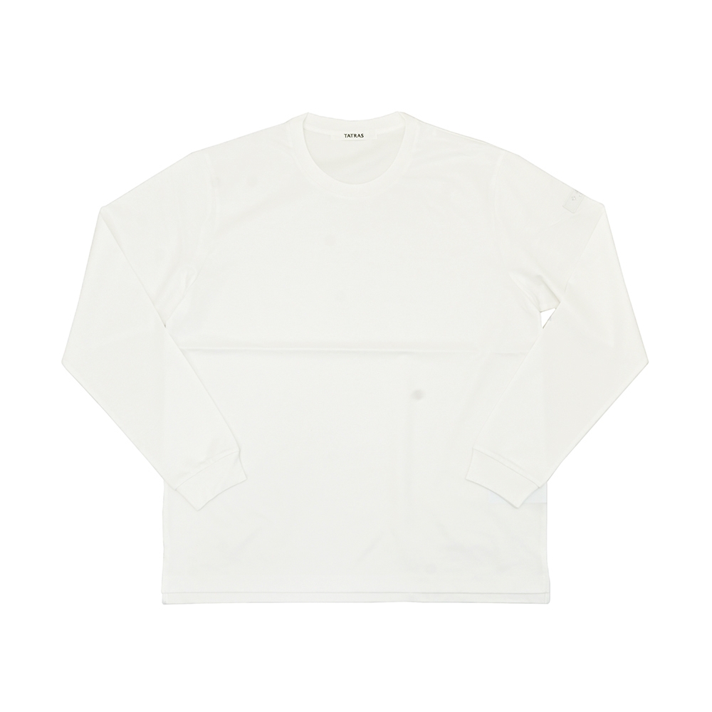 TATRAS タトラス ロンT 長袖 ホワイト 02 TATRAS（タトラス） 長袖Tシャツ メンズ クルーネックカットソー