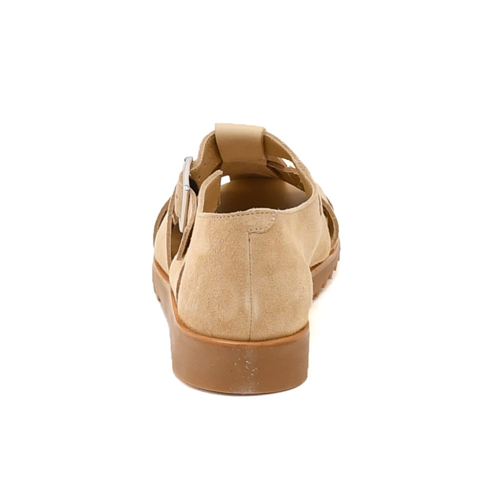 パラブーツ PARABOOT グルカサンダル メンズ PACIFIC パシフィック カーフスエード×スキンレザー ベージュ SPORTソール ストラップ調節 国内正規品の画像