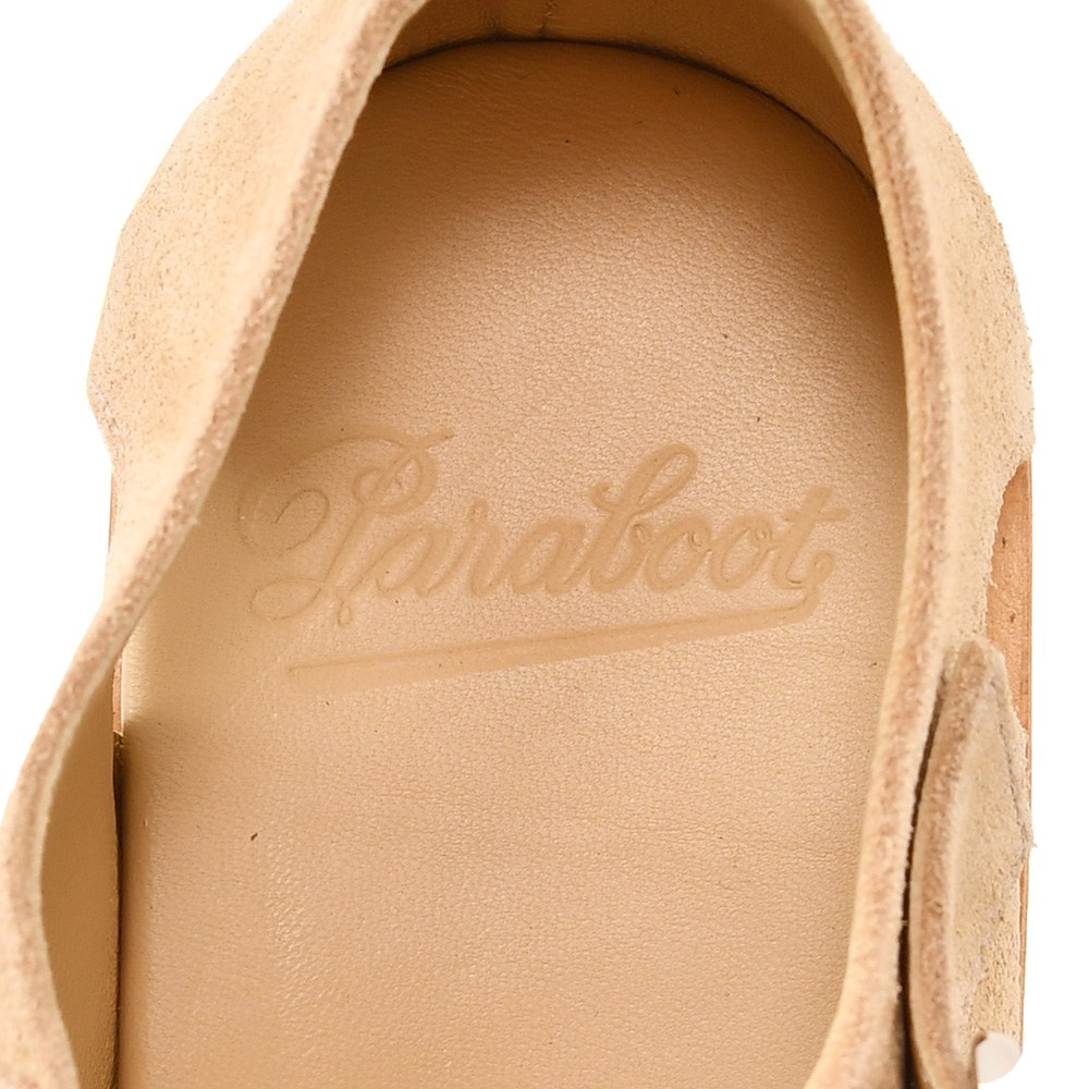 パラブーツ PARABOOT グルカサンダル メンズ PACIFIC パシフィック カーフスエード×スキンレザー ベージュ SPORTソール ストラップ調節 国内正規品の画像