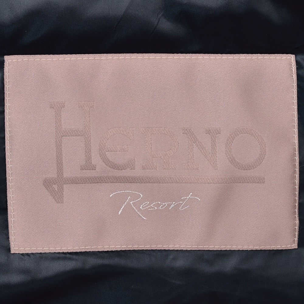 ヘルノ リゾート HERNO RESORT ダウンベスト メンズ ライトアウター フード一体型 撥水ナイロン ブラック 黒 超軽量 レギュラーフィット 国内正規品の画像