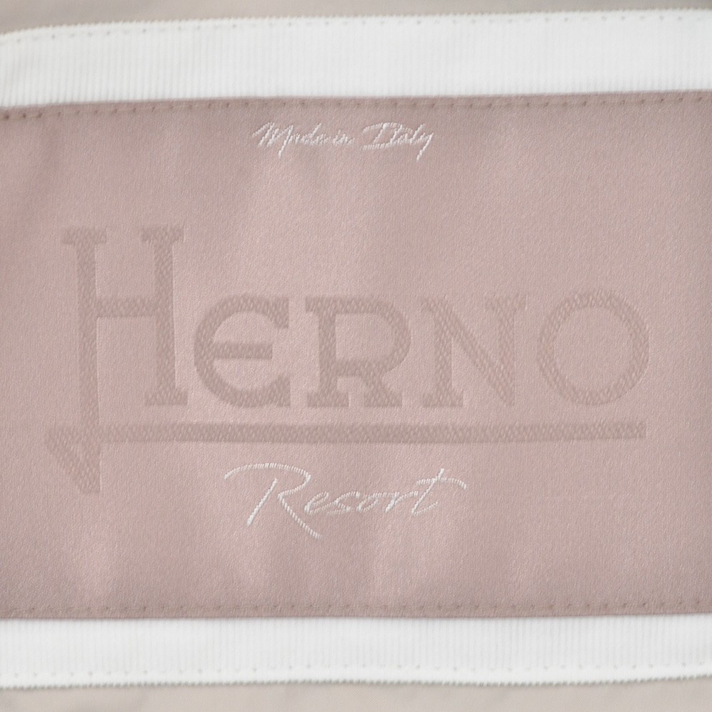 ヘルノリゾート　HERNO RESORT ダウンジャケット メンズ ブルゾン PI00106UR コーデュロイ  コットン100% ホワイト 白 レギュラーフィット 国内正規品の画像