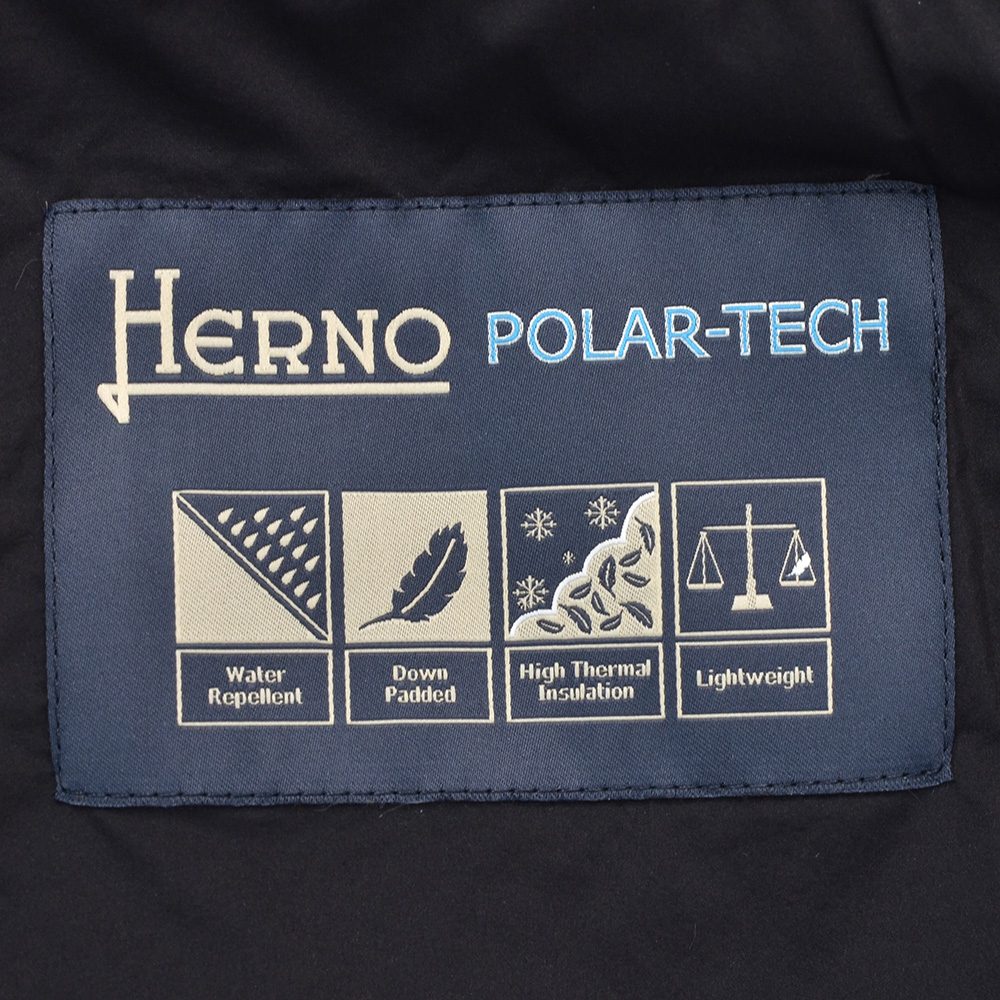 ◆美品 Herno Polar-Tech　PI001078U ヘルノ ダウンコート サイズ46　黒 &frasl; POLAR-TECH HERNO ネックファー (ヘルノ) ポイント解説！