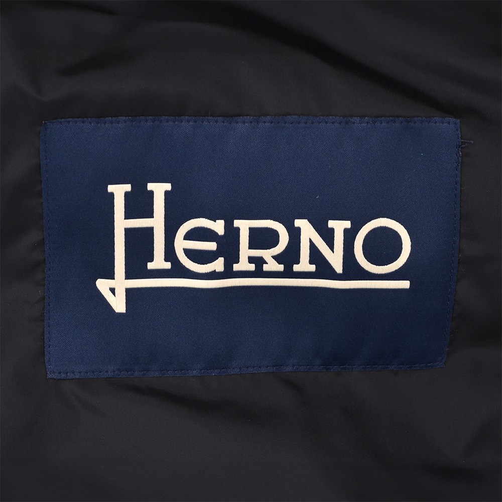 HERNO(ヘルノ) ダウンジャケット メンズ フーディーブルゾン ポーラテック POLAR-TECH ナイロンシャモニー ブラック 黒 国内 ...