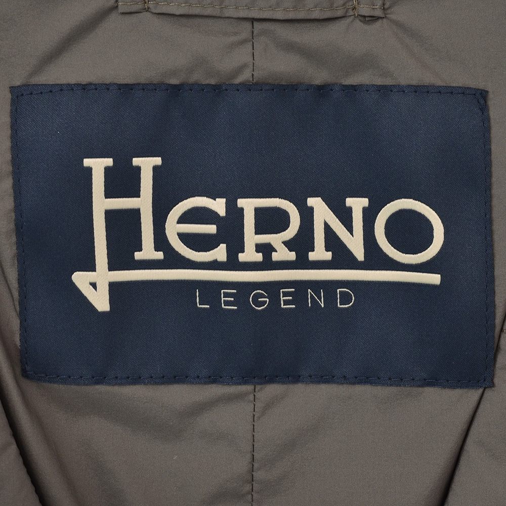 HERNO(ヘルノ) レジェンド HERNO LEGEND インナージレ メンズ ダウンベスト 撥水ナイロン シングル ブラウン ...