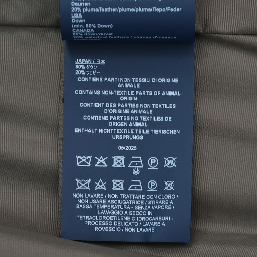 ヘルノ　HERNO M-65型ダウンコート メンズ ダウンジャケット PI0191U POLAR-TECH ポーラテック ナイロンシャモニー グレー 撥水 国内正規品の画像