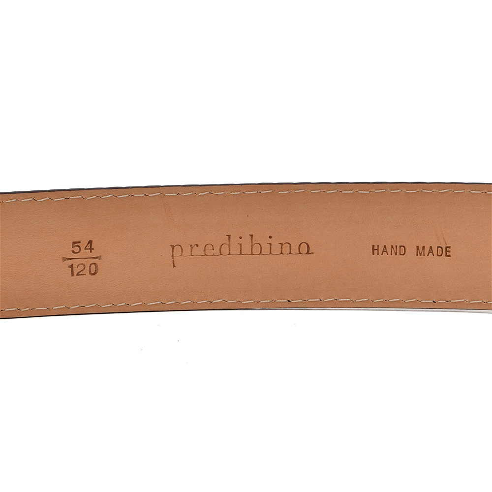 プレディビーノ Predibino レザーベルト メンズ 編み込みデザイン マロンブラウン 3.5cm幅 本革 真鍮バックル 長さカット可能 でらでら 公式ブランド｜deradera｜07