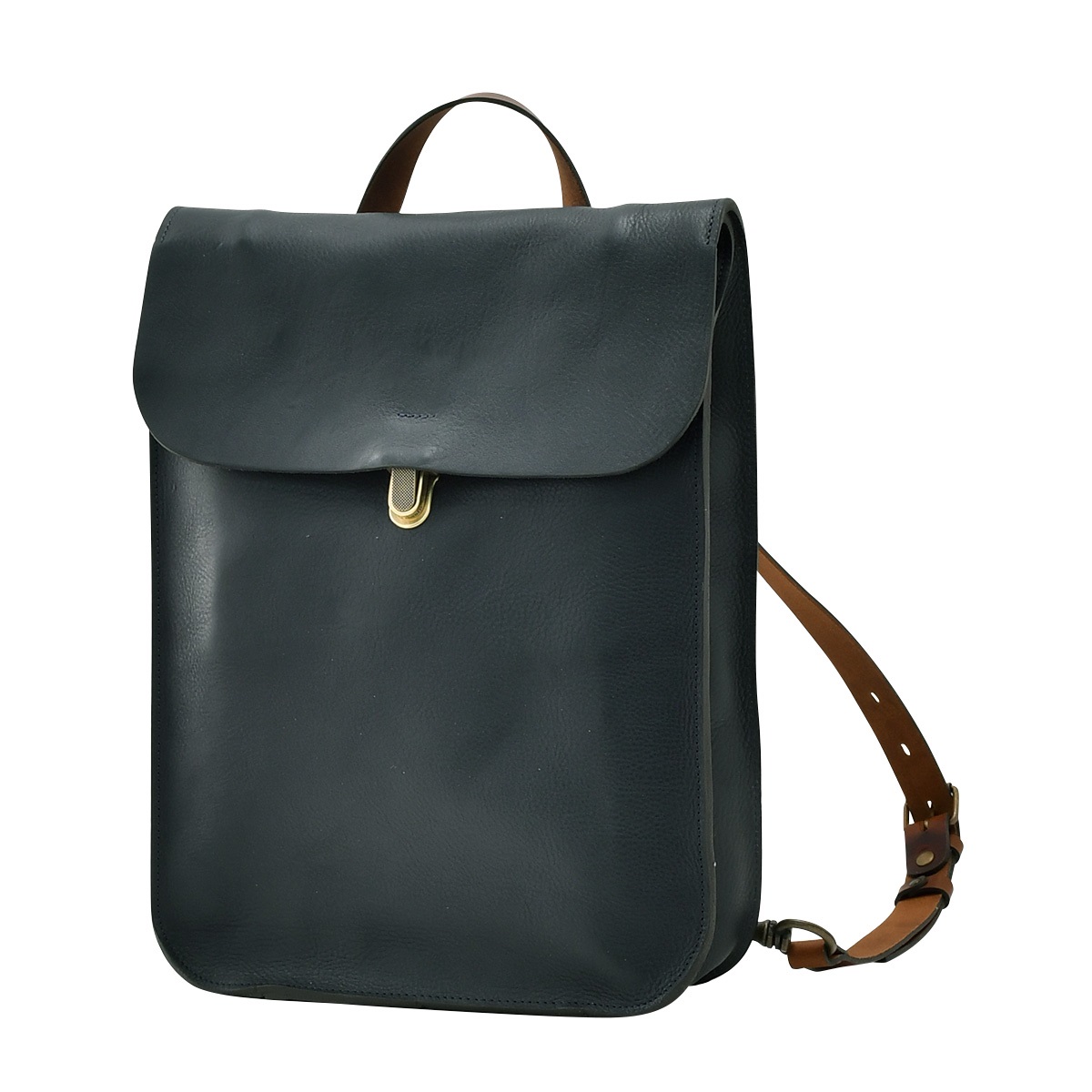 Bleu De Chauffe・プンチョ・レザー・バックパック ブルー ドゥ シャフ Bleu de chauffe バックパック メンズ PUNCHO