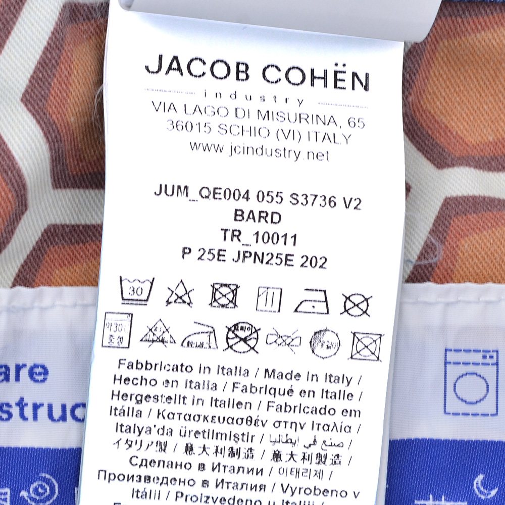 ヤコブコーエン JACOB COHEN デニムパンツ メンズ BARD バードモデル ブルーウォッシュデニム スリムストレート ヴィンテージ加工 国内正規品の画像