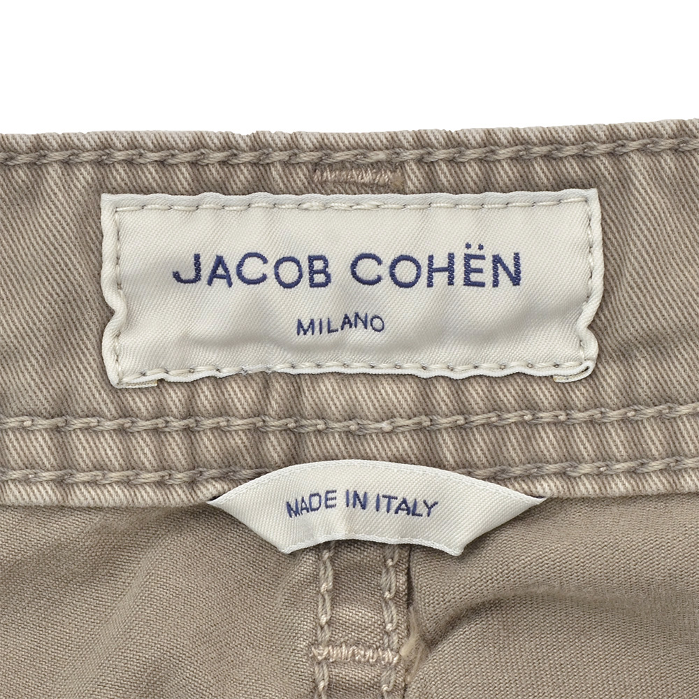 ヤコブコーエン　　JACOB COHEN コットンパンツ メンズ ストレッチチノ NICK ニック グレージュ ブラウン モールスキン スリムテーパード 国内正規品の画像