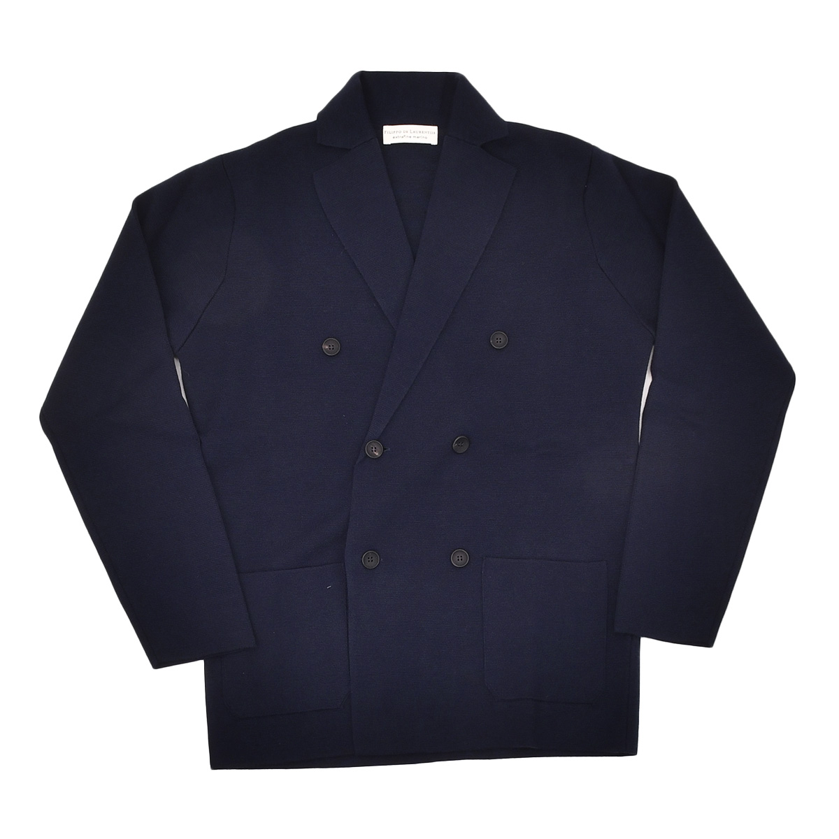 【美品】 フィリッポデローレンティス ニットジャケット 48 メリノウール フィリッポ デ ローレンティス FILIPPO DE LAURENTIIS ニット
