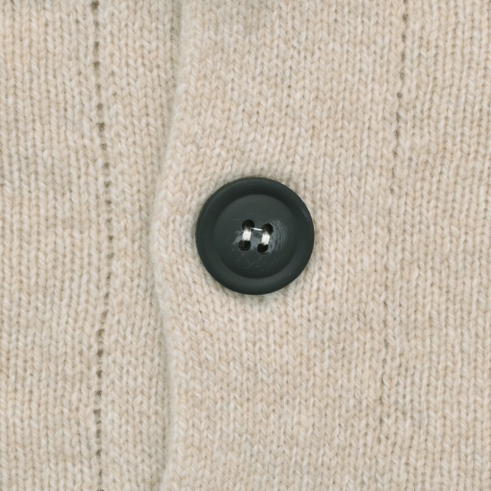 ジョンスメドレー JOHN SMEDLEY ニットカーディガン メンズ カシミア ウール 7ゲージ ライトベージュ ROCKFORDモデル ショールカラー国内正規品の画像