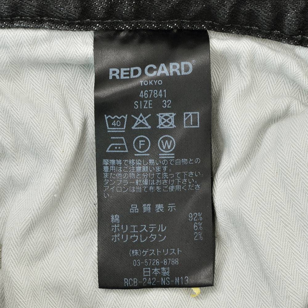 レッドカード トーキョー RED CARD TOKYO ストレッチデニム メンズ Ryder ライダー ダークグレー スキニーシルエット コットンポリ 3者混生地 国内正規品｜deradera｜10