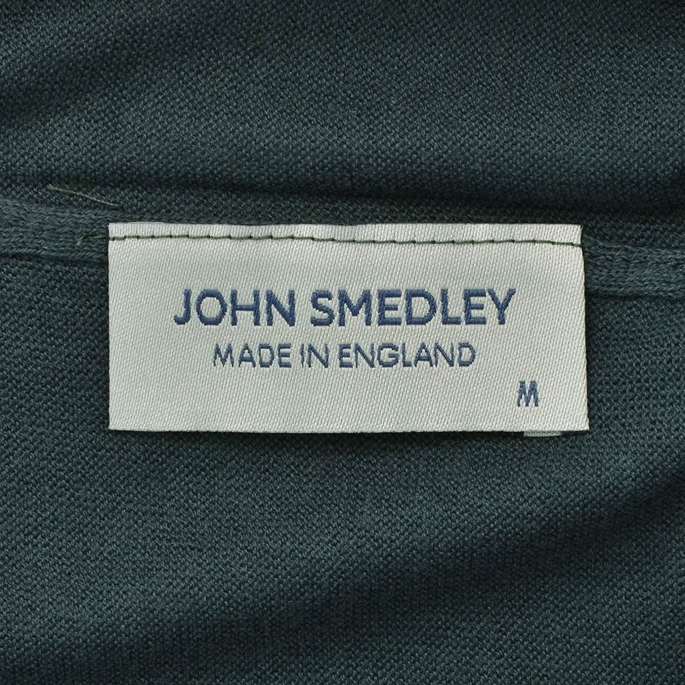ジョンスメドレー JOHN SMEDLEY モックネックニット メンズ 半袖セーター S4627 シーアイランドコットン 30ゲージ ブルーグレー 国内正規品｜deradera｜08