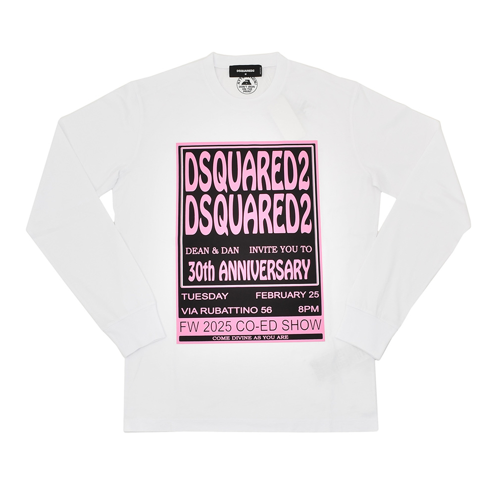 DSQUARED2（ディースクエアード） 長袖Tシャツ メンズ クルーネック