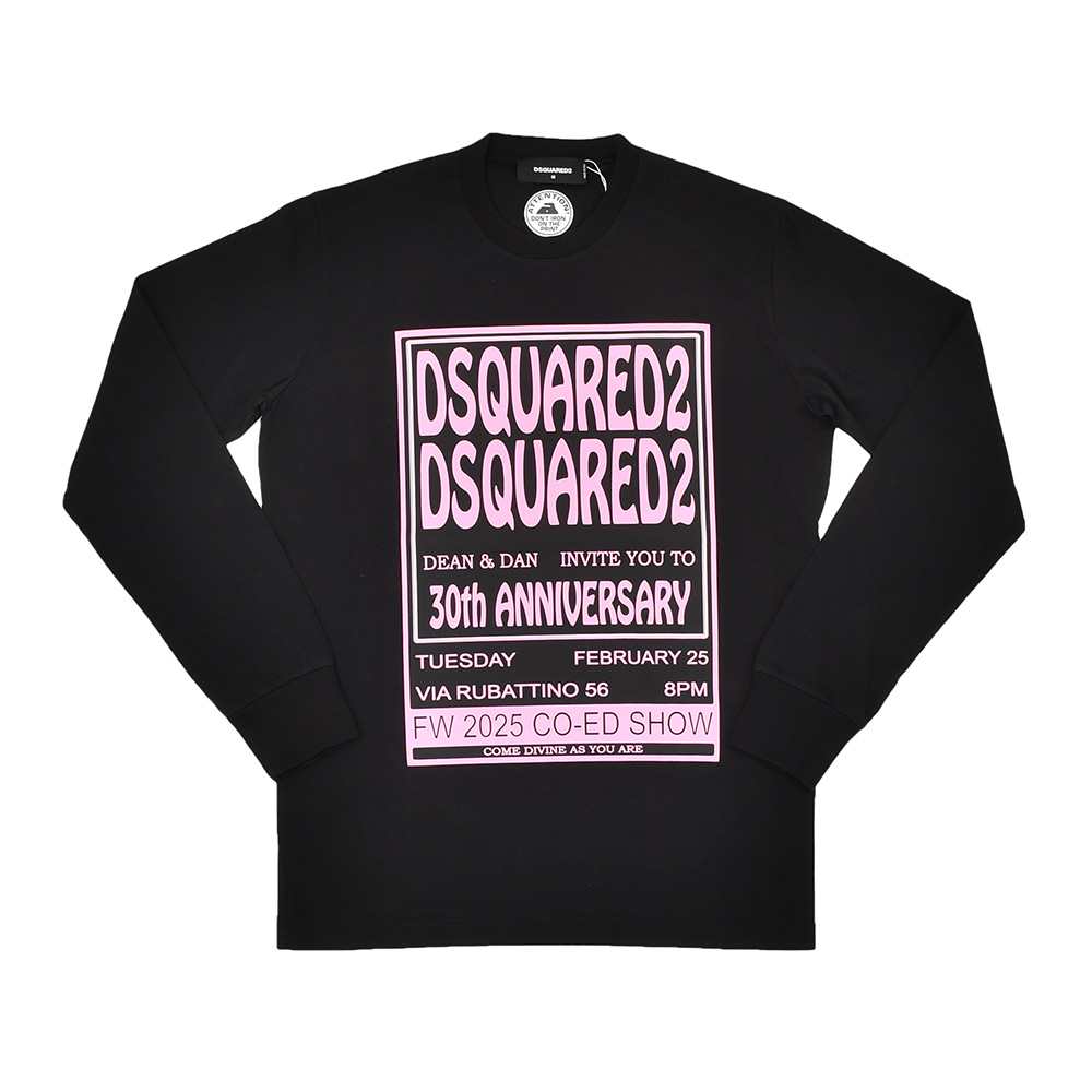 DSQUARED2（ディースクエアード） 長袖Tシャツ メンズ クルーネック