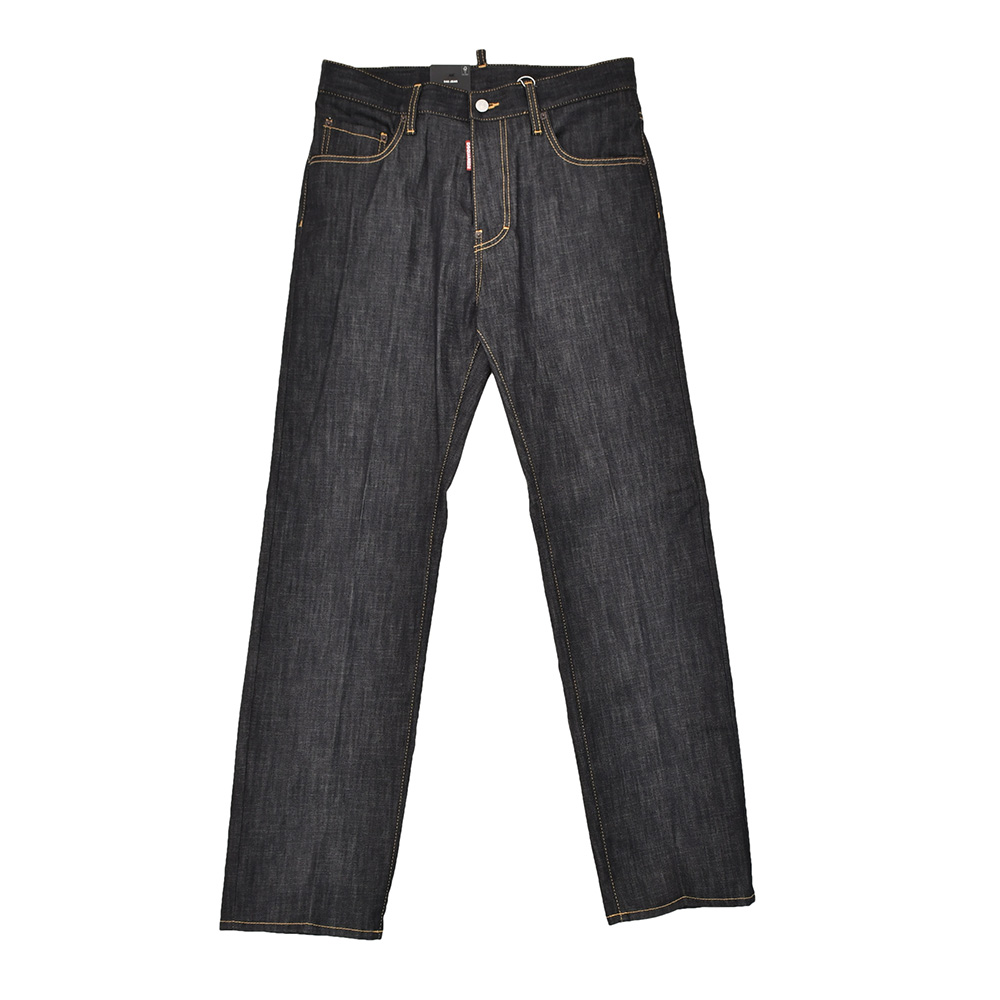 ディースクエアード DSQUARED2 ジーンズ メンズ デニム 642JEAN コットンポリ ブラックウォッシュ 黒 ストレート S71LB1696 微ストレッチ 国内正規品の画像