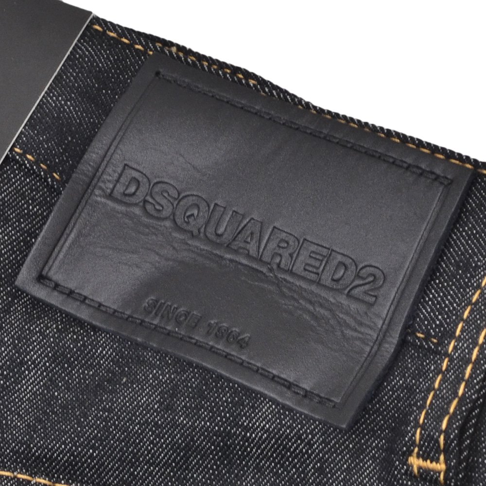 ディースクエアード DSQUARED2 ジーンズ メンズ デニム 642JEAN コットンポリ ブラックウォッシュ 黒 ストレート S71LB1696 微ストレッチ 国内正規品の画像