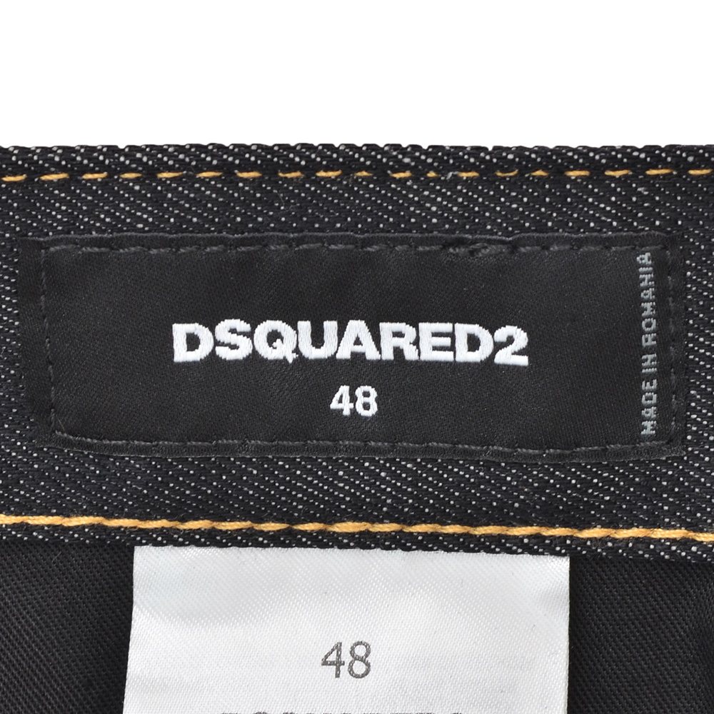 ディースクエアード DSQUARED2 ジーンズ メンズ デニム 642JEAN コットンポリ ブラックウォッシュ 黒 ストレート S71LB1696 微ストレッチ 国内正規品の画像