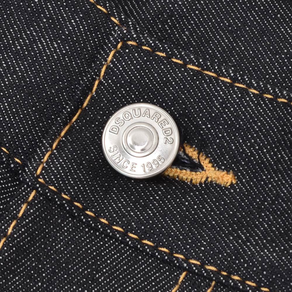 ディースクエアード DSQUARED2 ジーンズ メンズ デニム 642JEAN コットンポリ ブラックウォッシュ 黒 ストレート S71LB1696 微ストレッチ 国内正規品の画像