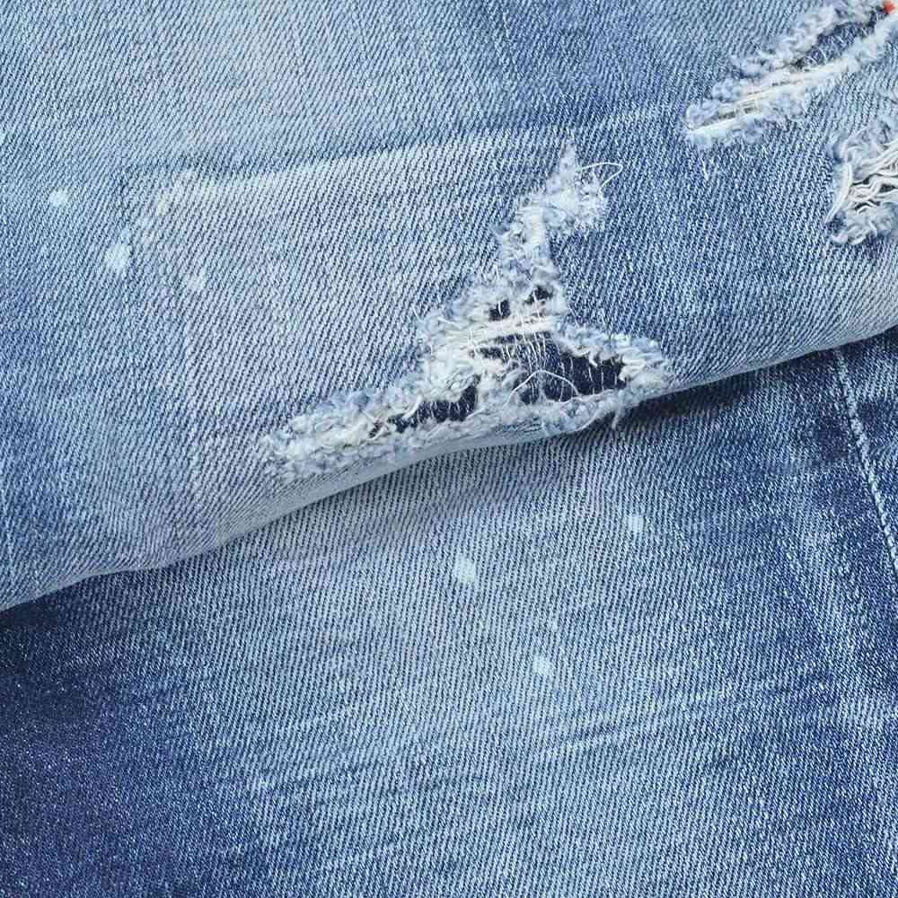 ディースクエアード DSQUARED2 ダメージデニムパンツ メンズ Slim Twist Jean スリムツイスト ブルーウォッシュスリムテーパード リペア加工 国内正規品の画像