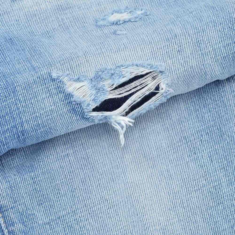 ディースクエアード DSQUARED2 ダメージデニムパンツ メンズ コットン100％ Teddy Jean テディ ライトブルーウォッシュ リラックステーパード 国内正規品の画像