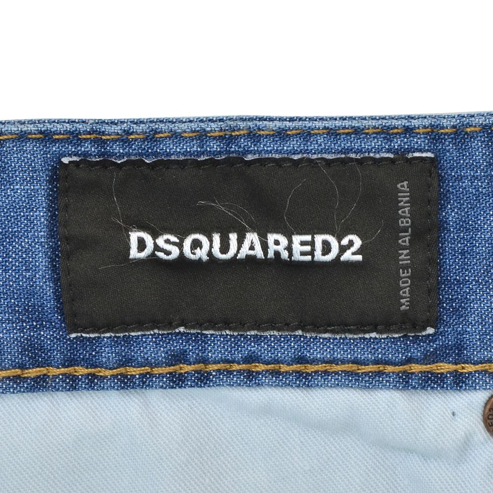 ディースクエアード DSQUARED2 ライトオンスデニムパンツ メンズ Skater Jean スケーターモデル ライトブルーウォッシュ スリムテーパード 国内正規品の画像