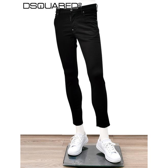 ディースクエアード DSQUARED2 ブラックデニム メンズ BLACK BULL SKATER JEAN スケーター スキニーレッグ クロップド丈 国内正規品 でらでら公式 ブランド