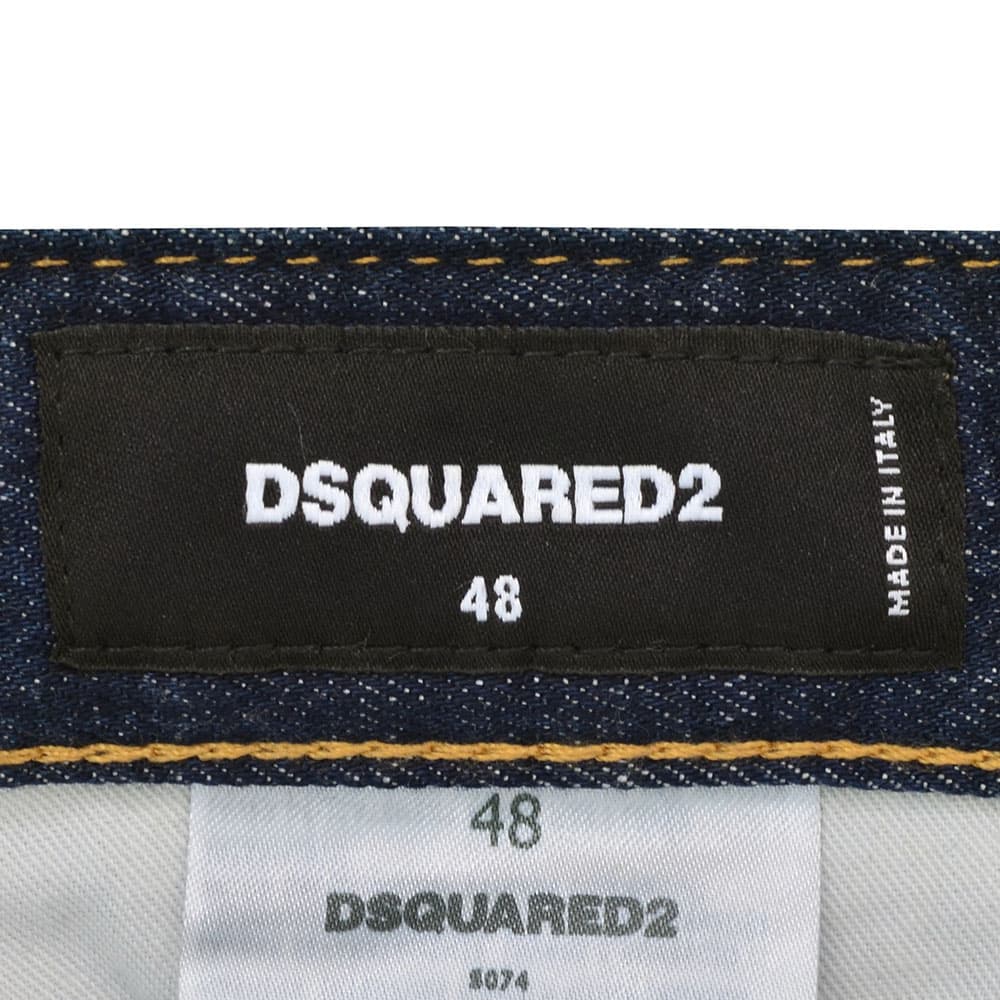ディースクエアード DSQUARED2 スリムテーパードデニム メンズ コットンストレッチジーンズ SKATER JEAN スケータージーン インディゴウォッシュ 国内正規品の画像