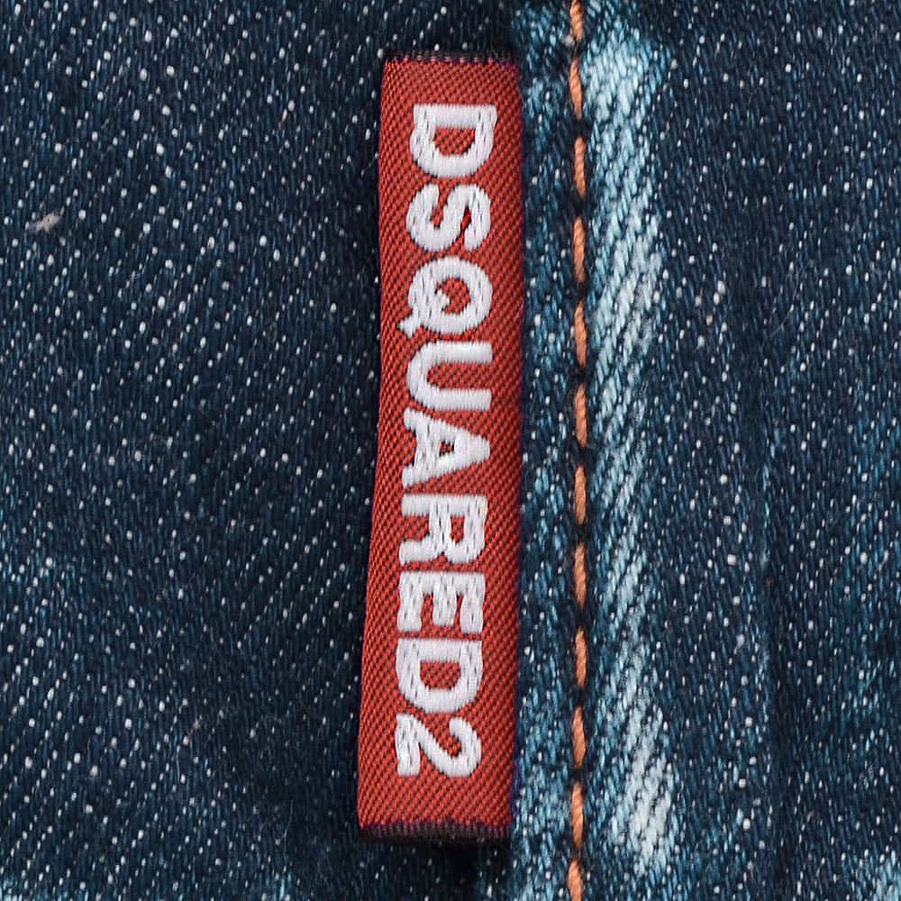 ディースクエアード DSQUARED2 スリムテーパードデニム メンズ コットンストレッチジーンズ SKATER JEAN スケータージーン インディゴウォッシュ 国内正規品の画像