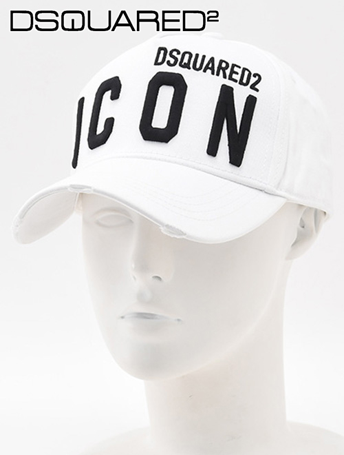 ディースクエアード DSQUARED2 ベースボールキャップ メンズ ICONシリーズ 刺繍ロゴデザイン ホワイト コットンツイル 国内正規品  でらでら 公式ブランド : s82bc0412-m072 : メンズブランドでらでら公式SHOP - 通販 - Yahoo!ショッピング